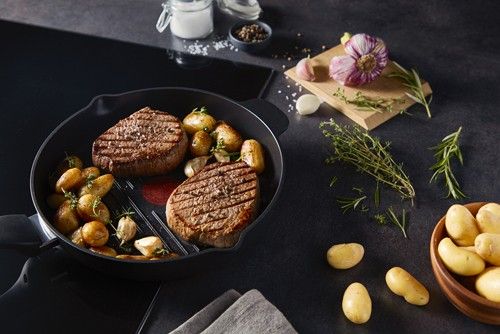 Сковорода гриль Tefal Unlimited 26 см, алюміній