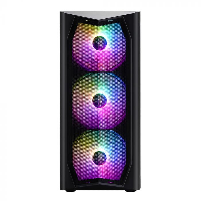 Корпус Zalman N4, MidT, 1xUSB2.0, 2xUSB3.0, 3x140мм, 3x120мм RGB, скло (бічна панель), без БЖ, чорний