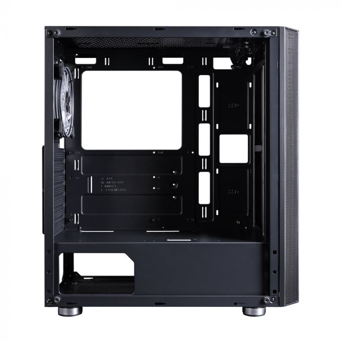 Корпус Zalman R2 BLACK, MidT,E-ATX, 2xUSB2.0, 1xUSB3.0, 1x120мм RGB, скло(бічна панель), без БЖ, чорний