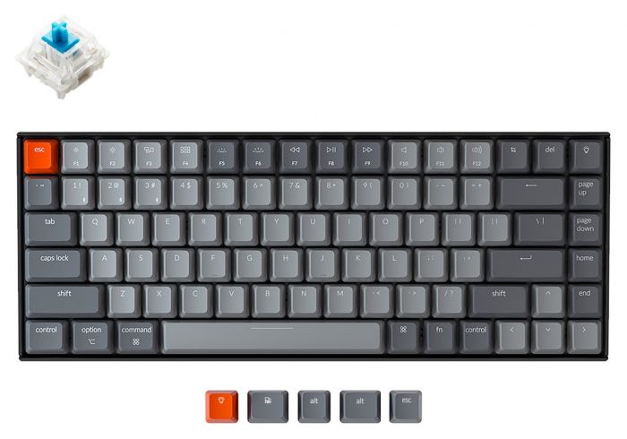 Клавіатура Keychron K2 84 Key Gateron White LED Blue