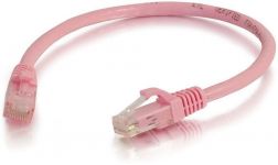 Патч-корд Cat6 C2G 0.5 м рожевий
