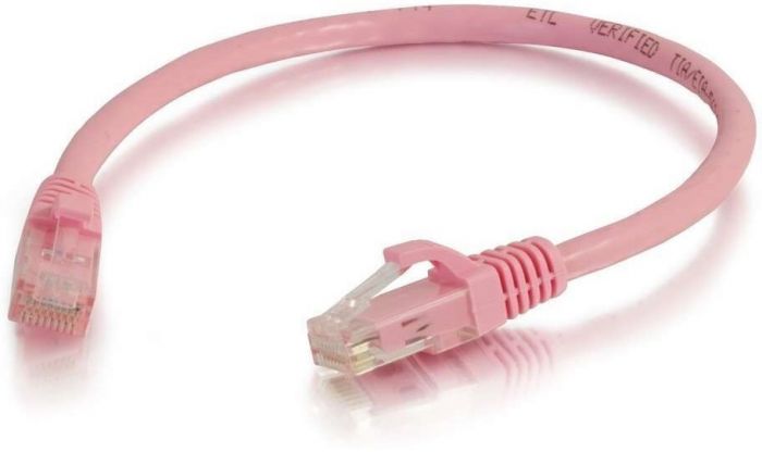 Патч-корд Cat6 C2G 0.5 м рожевий