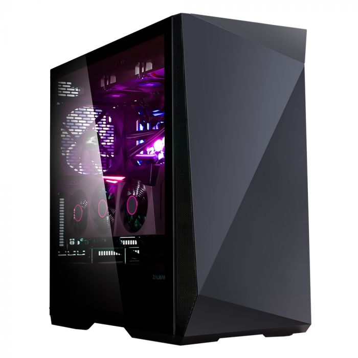 Корпус Zalman Z9 Iceberg, MidT, E-ATX, 2xUSB2.0, 2xUSB3.0, 2x140мм, скло (бічна панель), без БЖ, чорний