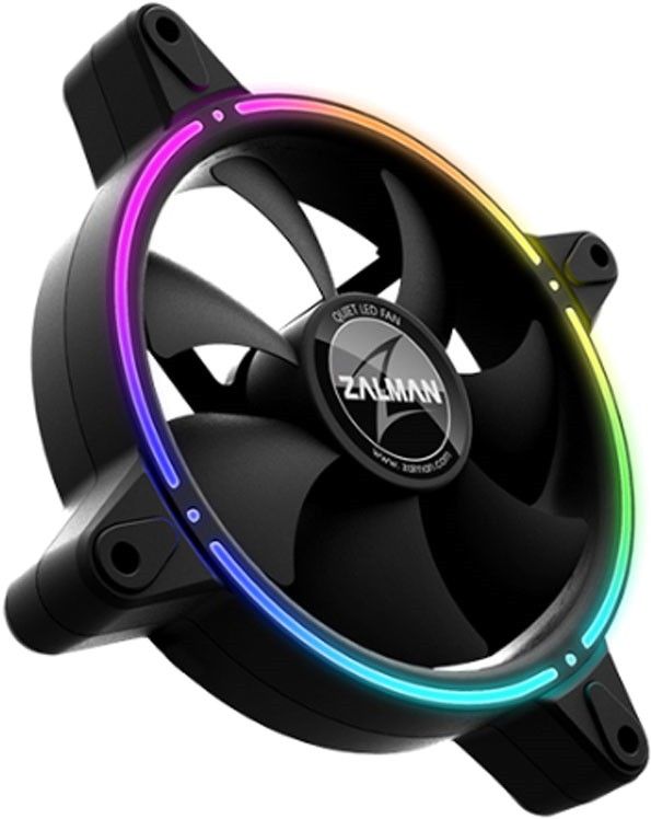 Корпусний вентилятор Zalman Z-Spectrum ZM-RFD120A, ARGB, 120мм, 1500rpm ± 10%,5V 3 pin, двох сторонній, чорний