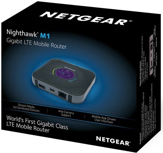 Мобільний маршрутизатор NETGEAR MR1100 Nighthawk M1 AC1000, 4G LTE, 1xGE LAN, 1xUSB-C, 1xUSB 2.0, 2xTS