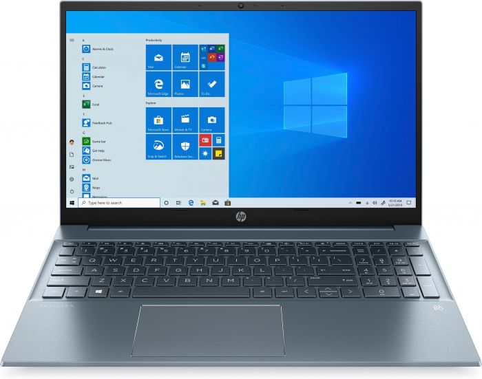 Ноутбук HP Pavilion 15-eh1010ua 15.6" FHD IPS AG, AMD R3 5300U, 8GB, F512GB, UMA, Win10, синій