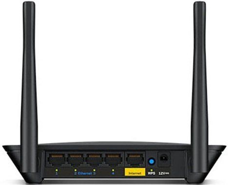 Маршрутизатор LINKSYS E5400 AC1200, 4xFE LAN, 1xFE WAN, 2х зовнішн. ант.