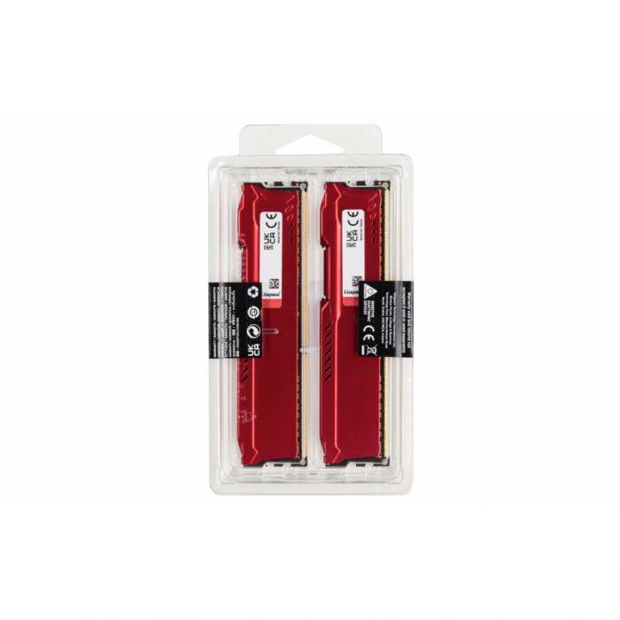 Пам'ять ПК Kingston DDR3 16GB KIT (8GBx2) 1600 1.5V FURY Beast Red