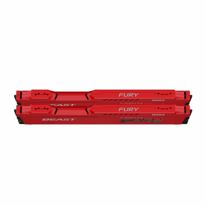 Пам'ять ПК Kingston DDR3 16GB KIT (8GBx2) 1600 1.5V FURY Beast Red