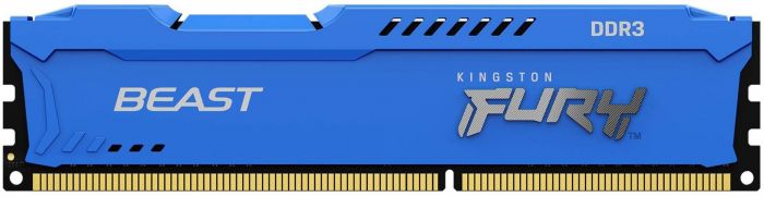 Пам'ять ПК Kingston DDR3 16GB KIT (8GBx2) 1600 1.5V FURY Beast Blue