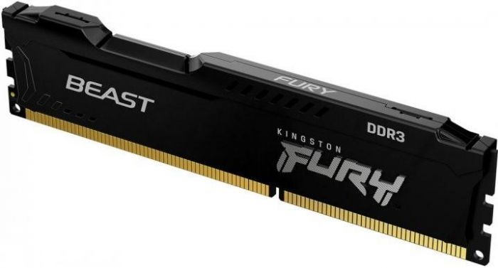 Пам'ять ПК Kingston DDR3 8GB 1600 1.5V FURY Beast Black