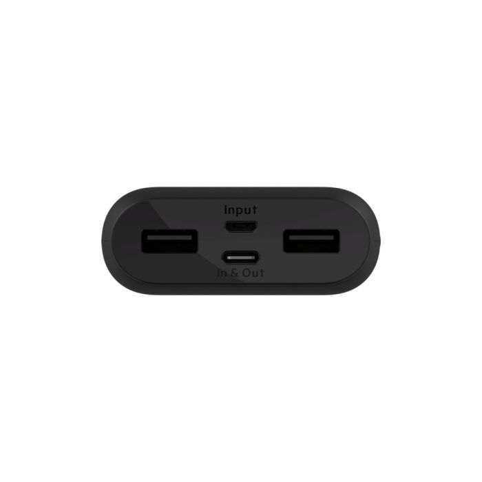 Портативний зарядний пристрій Power Bank Belkin 10000mAh, 15W, Dual USB-A, USB-C, black