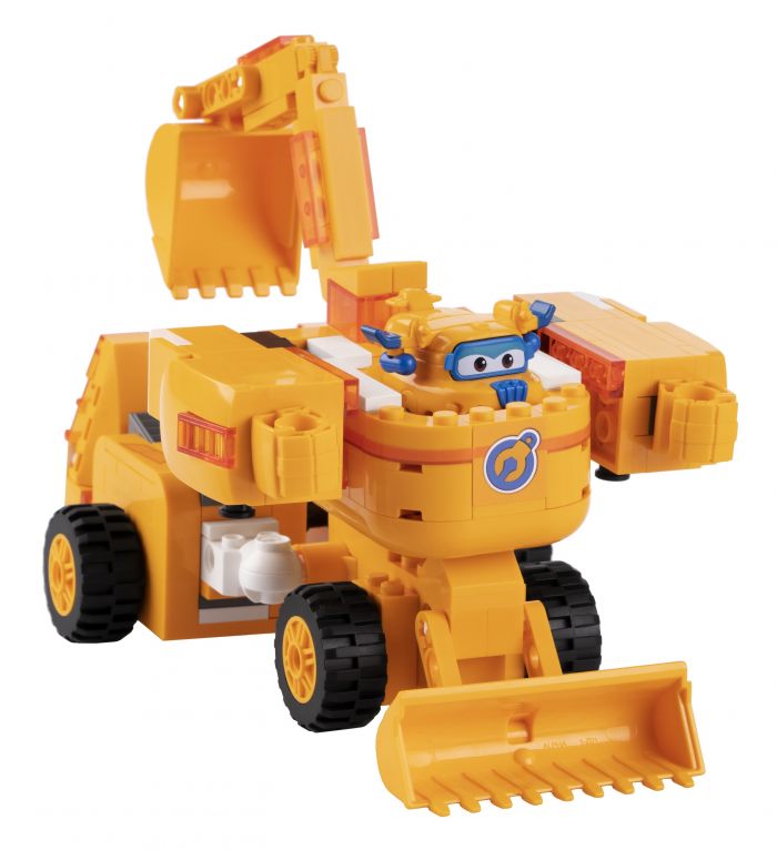 Конструктор-трансформер Super Wings Small Blocks 2-in-1 Buildable Transforming Vehicle Donnie, Донні