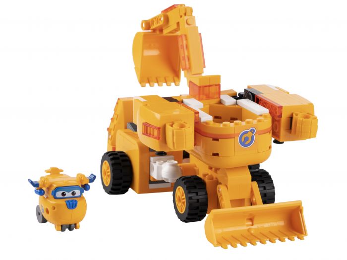 Конструктор-трансформер Super Wings Small Blocks 2-in-1 Buildable Transforming Vehicle Donnie, Донні