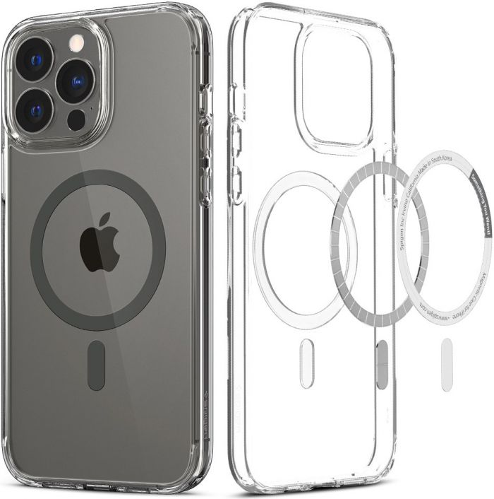 Чохол Spigen для Apple Iphone 13 Pro Max Crystal Hybrid Mag Safe, Graphite