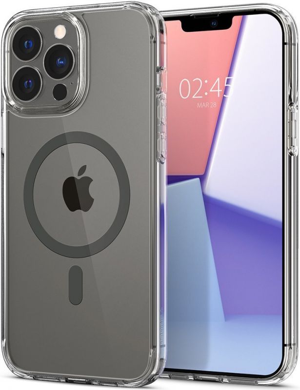 Чохол Spigen для Apple Iphone 13 Pro Max Crystal Hybrid Mag Safe, Graphite