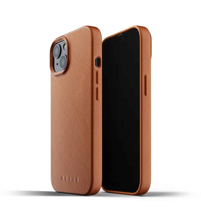 Чохол шкіряний MUJJO для Apple iPhone 13 Full Leather, Tan