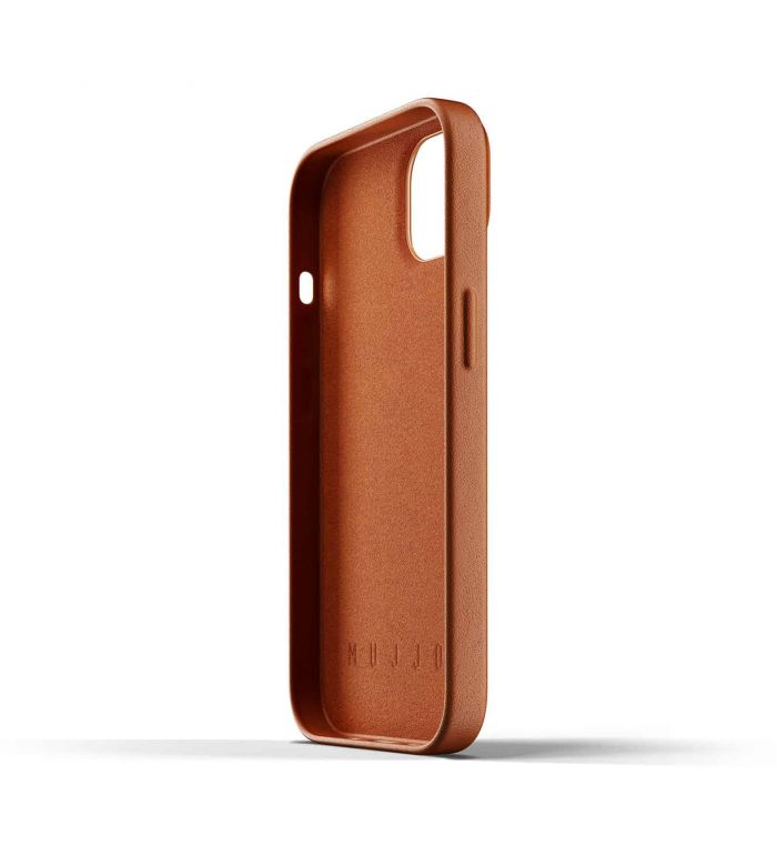 Чохол шкіряний MUJJO для Apple iPhone 13 Full Leather, Tan