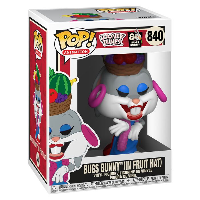 Колекційна Фігурка Funko POP! Animation Looney Tunes Bugs 80th Bugs Bunny In Fruit Hat 49161