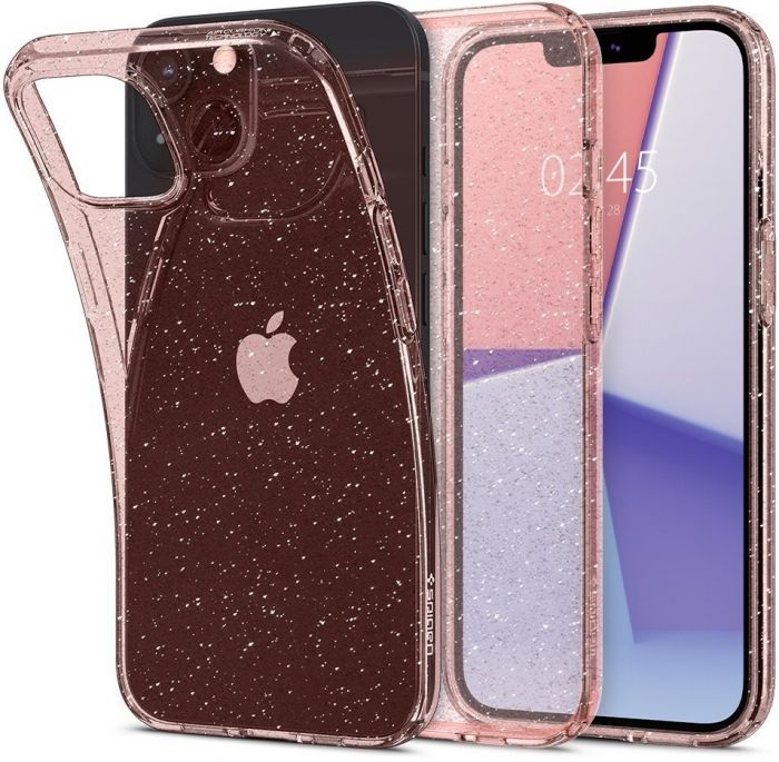 Чохол Spigen для Apple Iphone 13 Liquid Crystal Glitter, Rose Quartz