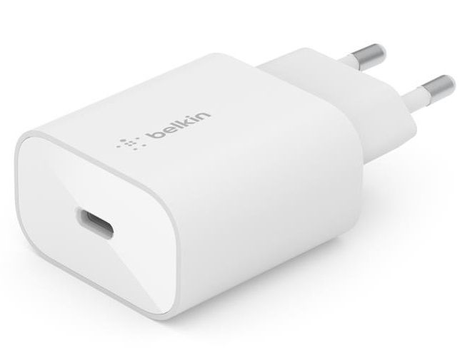 Мережевий ЗП Belkin Home Charger 25W Power PD PPS USB-C, white