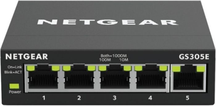 Комутатор NETGEAR GS305E 5xGE, керований