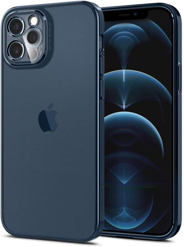 Чохол Spigen для Apple iPhone 12 / 12 Pro Optik Crystal, Chrome Pacific