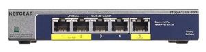 Комутатор NETGEAR GS105PE PoE pass-thru, 2xGE PSE, 1xGE PD, 2xGE, керований L2