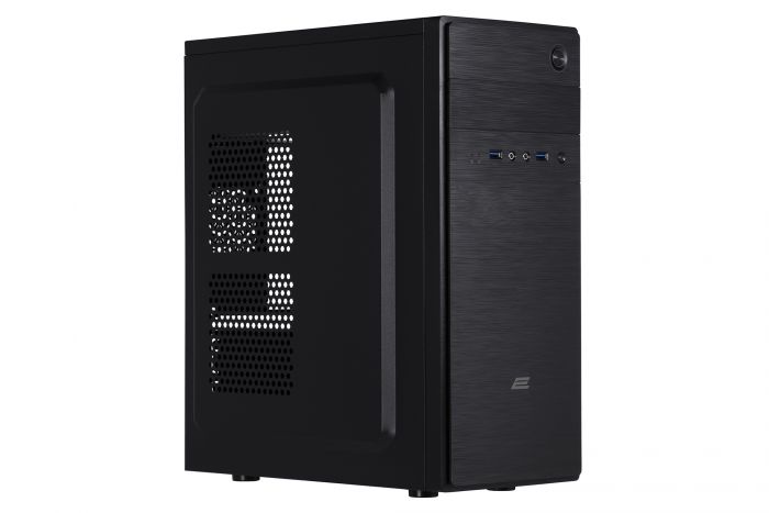 Корпус 2E ALFA (E183-400) MidT, БЖ 2E ATX400W, 2xUSB3.0, сталь з перфорацією(бічна панель), чорний