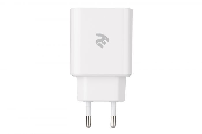 Мережевий ЗП 2Е USB-C Wall Charger PD3.0 DC5V/3A, 20W, white