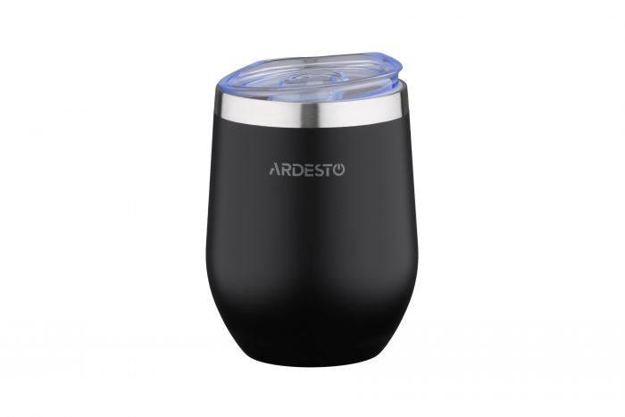 Термокухоль Ardesto Compact Mug 350 мл, чорний, нержавіюча сталь