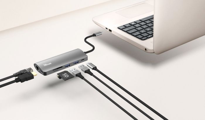 USB-хаб Trust DALYX 7-IN-1 USB-C ALUMINIUM