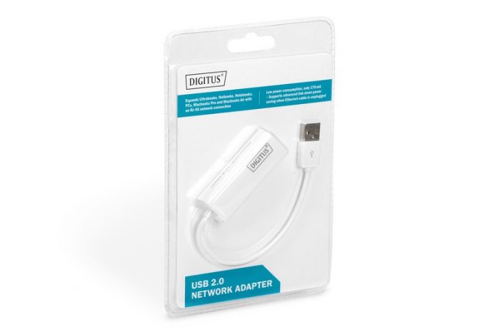 Адаптер DIGITUS USB 2.0 - 10/100 Mbps Ethernet