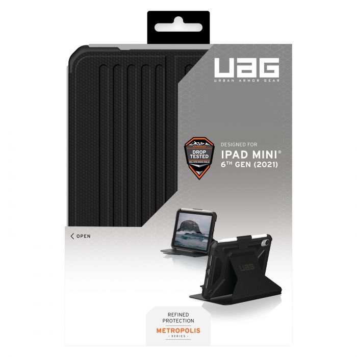 Чохол UAG для Apple iPad mini (2021) Metropolis, Black