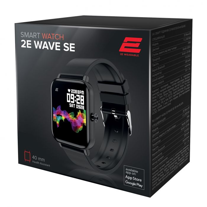 Смарт-годинник 2E Wave SE 40 mm Black