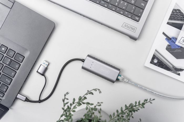 Адаптер DIGITUS USB-C/USB 3.0 - 2.5 Gbps Ethernet