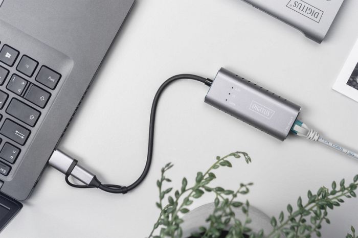 Адаптер DIGITUS USB-C/USB 3.0 - 2.5 Gbps Ethernet