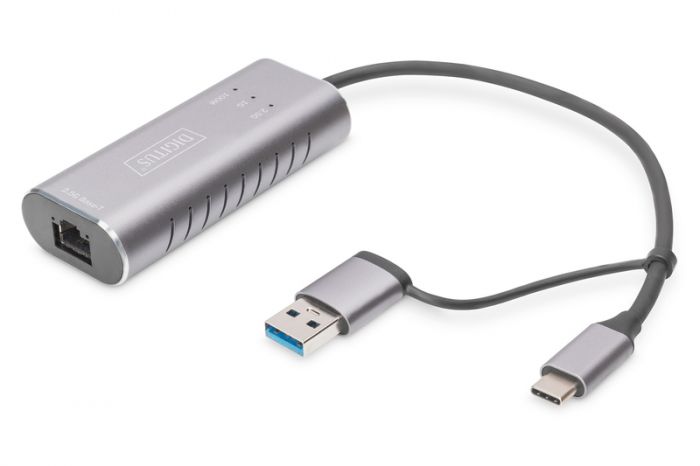 Адаптер DIGITUS USB-C/USB 3.0 - 2.5 Gbps Ethernet