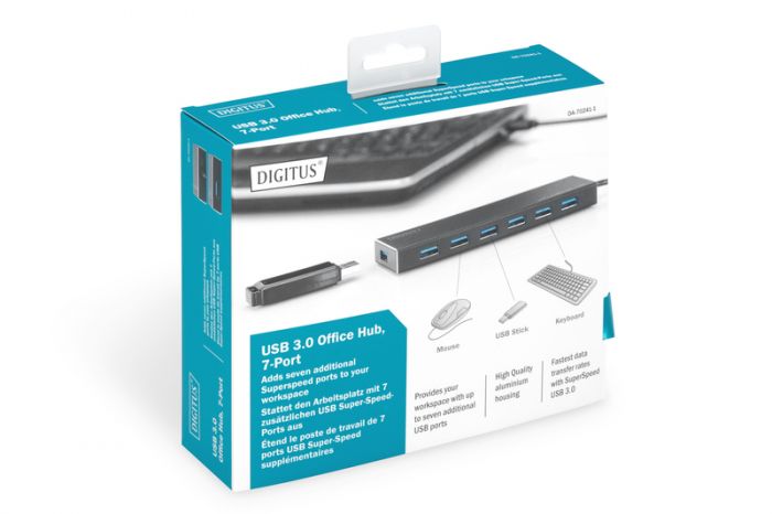 Концентратор DIGITUS USB 3.0 Hub, 7 Port