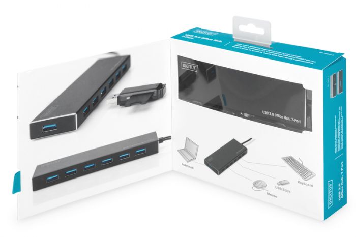 Концентратор DIGITUS USB 3.0 Hub, 7 Port