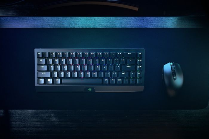 Клавіатура ігрова Razer BlackWidow V3 Mini HyperSpeed Green Phantom Ed. WL/BT/USB US RGB, Black