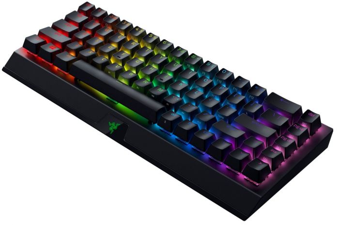 Клавіатура ігрова Razer BlackWidow V3 Mini HyperSpeed Green Switch WL/BT/USB RU RGB, Black