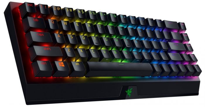 Клавіатура ігрова Razer BlackWidow V3 Mini HyperSpeed Green Switch WL/BT/USB RU RGB, Black