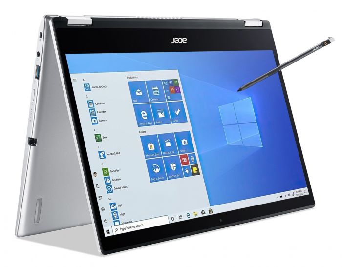 Ноутбук Acer Spin 1 SP114-31N 14FHD IPS Touch/Intel Pen N6000/8/256F/int/W11/Silver