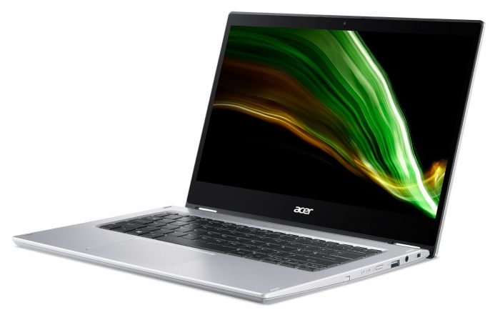 Ноутбук Acer Spin 1 SP114-31N 14FHD IPS Touch/Intel Pen N6000/8/256F/int/W11/Silver