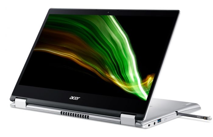 Ноутбук Acer Spin 1 SP114-31N 14FHD IPS Touch/Intel Pen N6000/8/256F/int/W11/Silver