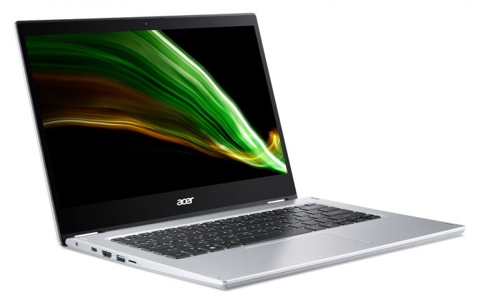 Ноутбук Acer Spin 1 SP114-31N 14FHD IPS Touch/Intel Pen N6000/8/256F/int/W11/Silver