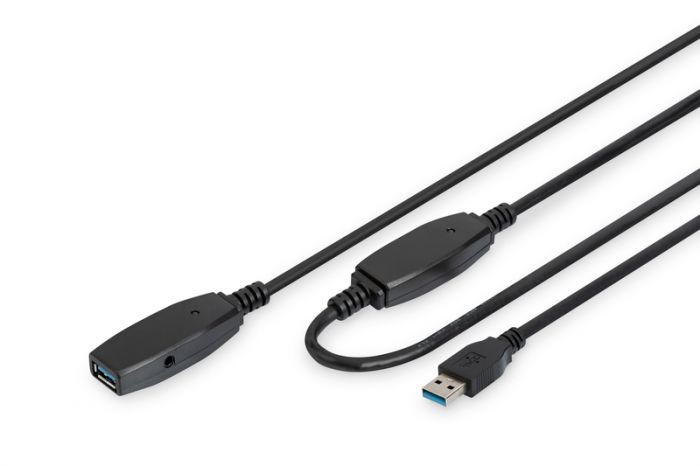 Подовжувачь DIGITUS USB 3.0 Active Cable, A/M-A/F, 15 m