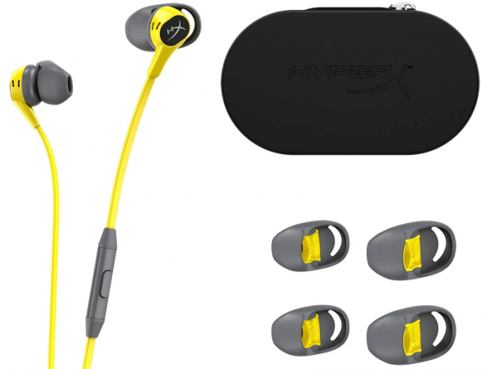 Гарнітура HyperX Cloud Earbuds 3.5mm Yellow/Gray