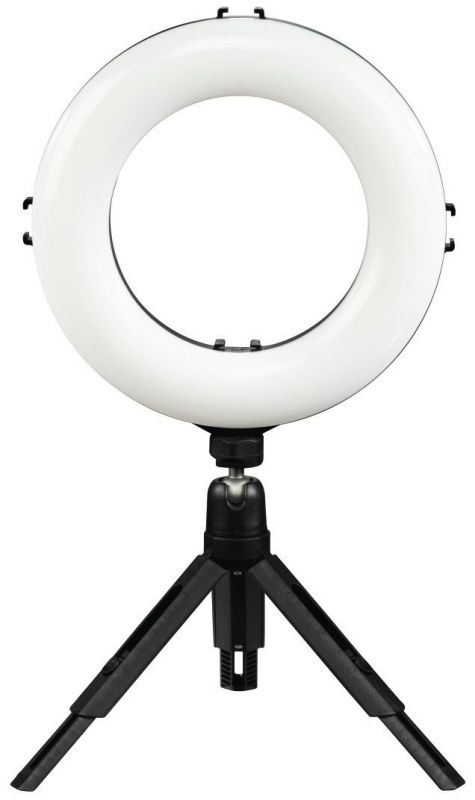 Штатив зі світлодіодним кільцем Ring Light Kit Hama SpotLight Smart 80 Bluetooth Black